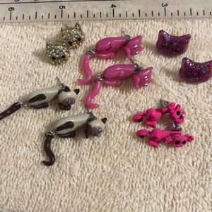 Kitty Cat Earring Lot